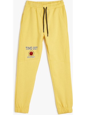 Koton Jogger Eşofman Altı Slogan Baskı Detaylı