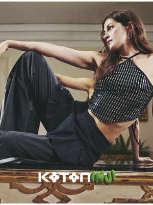 Koton x Inji - Mini Pileli Ekoseli Fermuarlı Şort Etek