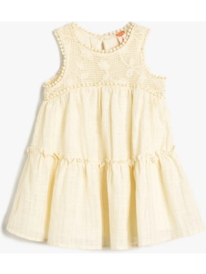 Koton Elbise Fisto Detaylı Kolsuz Pamuklu