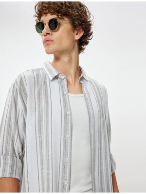 Koton Basic Gömlek Uzun Kollu Düğmeli Pamuklu