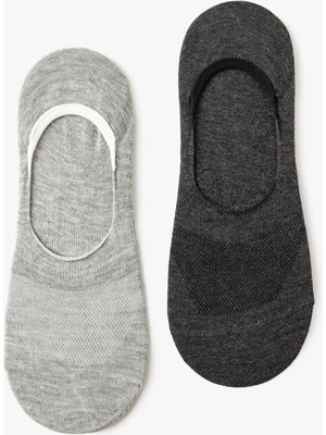 Koton Kaydırmaz Çorap Seti 2'li Babet Pamuk Karışımlı