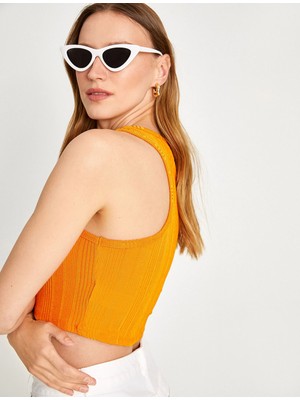 Koton Crop Atlet Halter Yaka