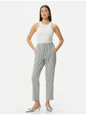 Koton Beli Lastikli Jogger Pantolon Cep Detaylı