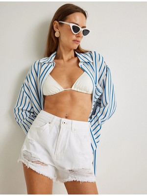 Koton x Şahika Ercümen - Mini Yıpratılmış Şort