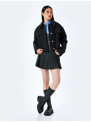 Koton Cep Detaylı Klasik Yaka Düğmeli Ceket