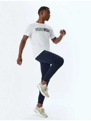 Koton Spor Eşofman Altı Jogger Beli Bağcıklı Dikiş Detaylı Cepli Pamuk Karışımlı