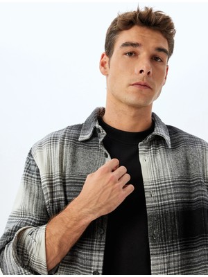 Koton Oduncu Gömleği Uzun Kollu Pamuk Karışımlı