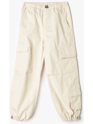 Koton Jogger Paraşüt Pantolon Kargo Cepli Beli Lastikli Pamuklu