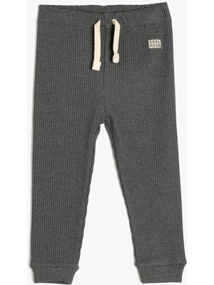 Koton Beli Bağlamalı Pamuklu Jogger Eşofman Altı