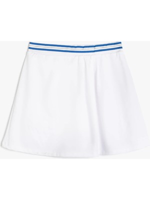 Koton Mini Şort Etek Pileli Beli Lastikli