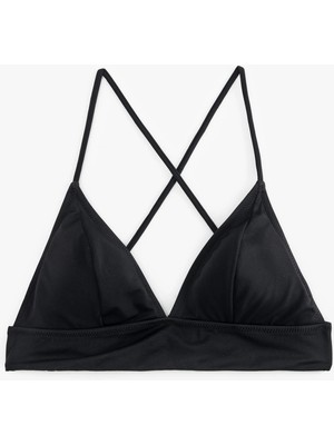 Koton Arkası Çapraz Askılı Üçgen Bralet Bikini