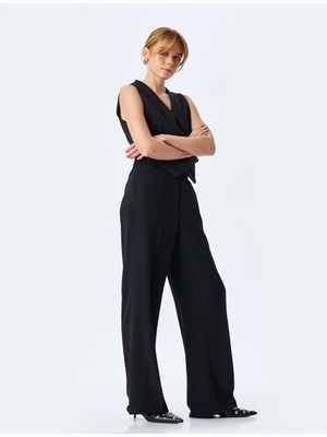 Koton Beli Lastikli Cepli Bol Paça Kumaş Pantolon