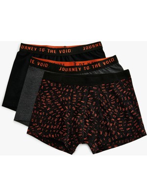 Koton 3'lü Boxer Seti Baskı Detaylı Çok Renkli Pamuklu