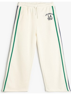 Koton Baskı Detaylı Beli Bağlamalı Cepli Biyeli Eşofman Altı