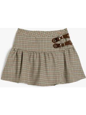 Koton Kadife Etek Simli Beli Lastikli Dantel Detaylı Pamuklu