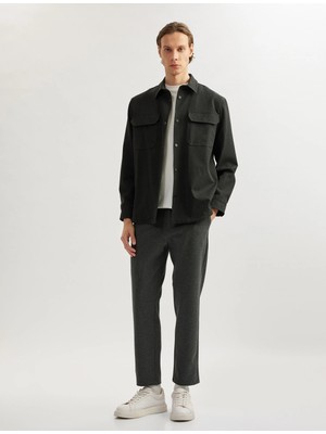 Koton Viskon Karışımlı Chino Cep Detaylı Tapered Fit Pantolon