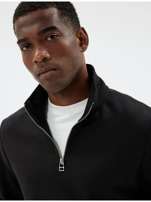 Koton 5WAM70090MK Koton Erkek Sweat Lila
