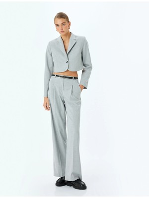 Koton Kruvaze Crop Blazer Ceket