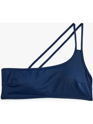 Koton Astarlı Dolgulu Tek Omuz Bikini Üstü