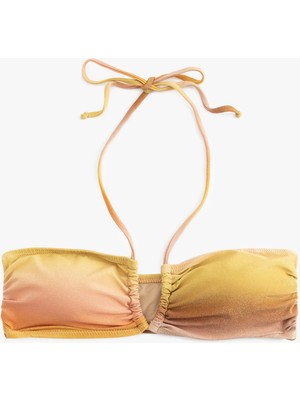Koton Boyundan Bağlamalı Straplez Bikini Üstü