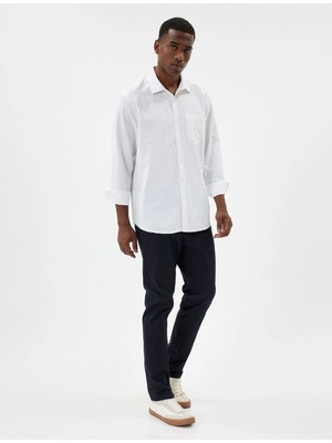 Koton Chino Pantolon Slim Fit Cep Detaylı Pamuklu