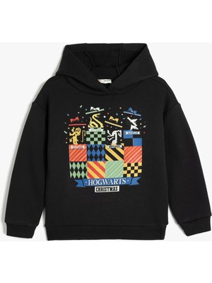 Koton Harry Potter Kapşonlu Sweatshirt Lisanslı Uzun Kollu