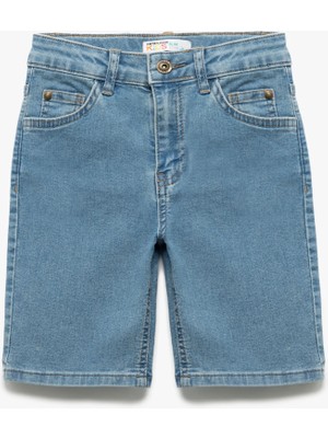 Koton Pamuklu Cep Detaylı Slim Fit Denim Şort