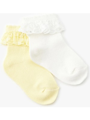 Koton 2'li Çorap Seti Dantel Detaylı