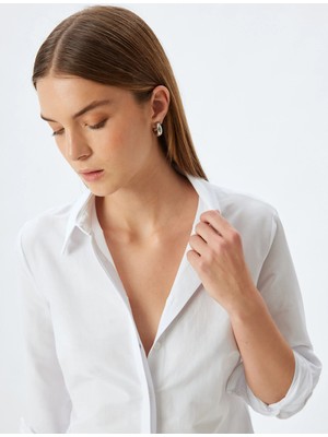Koton Slim Fit Klasik Gömlek Uzun Kollu Pamuklu