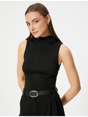 Koton Balıkçı Yaka Basic Triko Üst Kolsuz