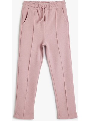 Koton Basic Eşofman Altı Nervürlü Beli Lastikli Cepli