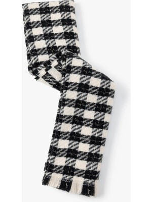 Koton Ekoseli Atkı Püskül Detaylı