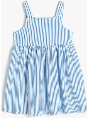 Koton Askılı Kız Çocuk Elbisesi Arkası Fiyonk Detaylı - DRESSES