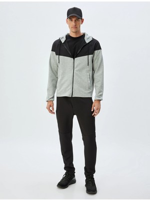Koton Spor Eşofman Altı Jogger Beli Bağcıklı Fermuarlı Cepli Dikiş Detaylı
