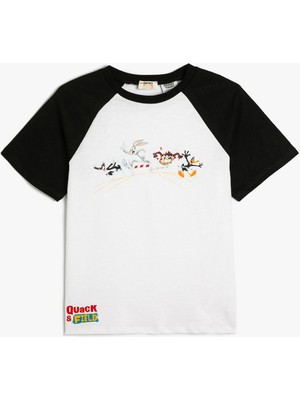 Koton Baskılı Beyaz Erkek Çocuk T-Shirt 4SKB10520TK