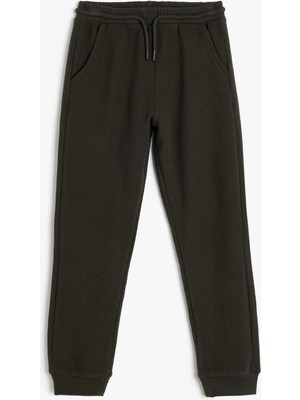 Koton Basic Eşofman Altı Beli Bağlamalı Cep Detaylı Pamuklu