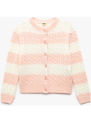 Koton Düğme Detaylı Yuvarlak Yaka Uzun Kollu Triko Hırka