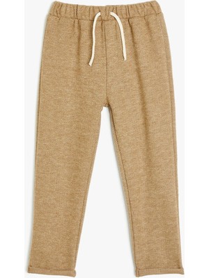 Koton Jogger Eşofman Altı Beli Bağlamalı Pamuk Karışımlı