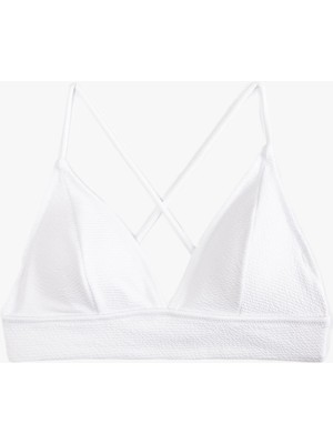 Koton Arkası Çapraz Askılı Bağlama Detaylı Bralet Bikini Üstü