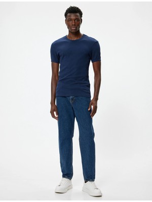 Koton Basic Tişört Kısa Kollu Bisiklet Yaka Pamuklu