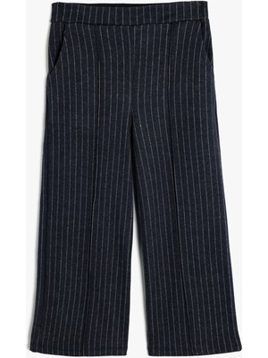 Koton Çizgili Pantolon Rahat Kesim Cep Detaylı