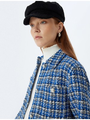 Koton Tüvit Gömlek Ceket Cep Detaylı Uzun Kollu