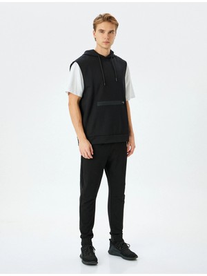 Koton Fermuarlı Cepli Viskon Karışımlı Jogger Spor Eşofman Altı