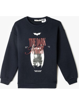 Koton 5WKB10419TK 704 Lacıvert Erkek Cocuk Jersey Sweatshırt