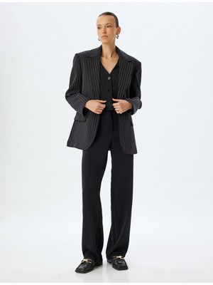 Koton Kumaş Pantolon Bol Paça Standart Bel