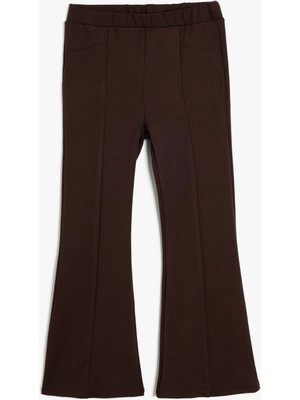 Koton Ispanyol Paça Tayt Pantolon Beli Lastikli