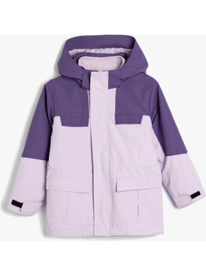 Koton Oversize Mont Kapaklı Cep Detaylı Fermuar Kapamalı Rüzgar Kapaklı