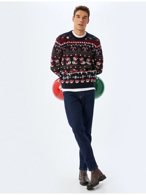 Koton Bisiklet Yaka Triko Yılbaşı Kazağı