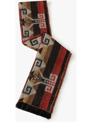 Koton Uzun Atkı Etnik Desenli Püsküllü