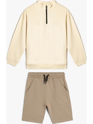 Koton Eşofman Takımı Sweatshirt ve Şort Set